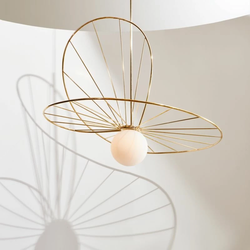 Libra Architectural Polished Brass Chandelier 6 Libra Architectural Polished Brass Chandelier - Image 4