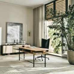 Graziano Indoor/Outdoor Travertine Wall Sconce -marin sHOP CB2SP23 24A Hero 1