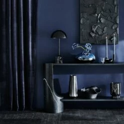 Venus Black Metal Dome Table Lamp With Marble Base -marin sHOP CB2SP23 PR 08A hero