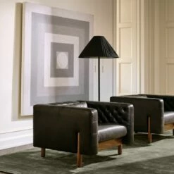 Marconi Tufted Black Leather Accent Chair 18 Marconi Tufted Black Leather Accent Chair -marin sHOP CB2SP23 XX Hero