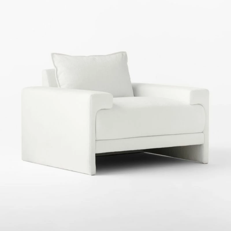 Camden White Lounge Chair 5 Camden White Lounge Chair - Image 3