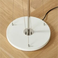 Campana Ivory Stainless Steel Floor Lamp -marin sHOP CampanaIvoryNSSFloorLampAV3SHF22