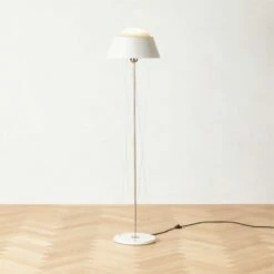 Campana Ivory Stainless Steel Floor Lamp -marin sHOP CampanaIvoryNSSFloorLampAVSHF22