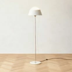 Campana Ivory Stainless Steel Floor Lamp -marin sHOP CampanaIvoryNSSFloorLampROF22
