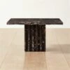 Carve Square Black Marble Side Table Small 1 Carve Square Black Marble Side Table Small -marin sHOP CarveBlkMrblCcktlTableSmSHS23