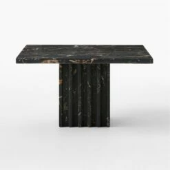 Carve Square Black Marble Side Table Small 10 Carve Square Black Marble Side Table Small -marin sHOP CarveBlkMrblCcktlTableSmSOSSS23