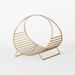 Chord Antique Brass Log Holder -marin sHOP ChordLogHolderAntqBrassF20