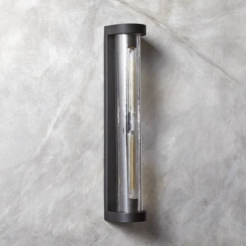 Ciel Textured Glass Double Wall Sconce Light 3 Ciel Textured Glass Double Wall Sconce Light