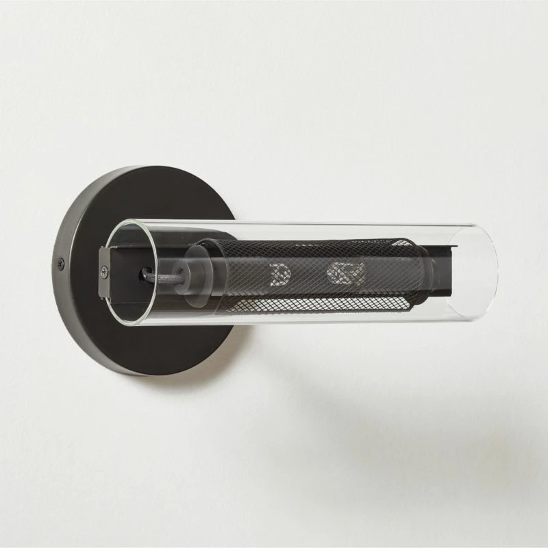 Cilindro Black Steel Wall Sconce 3 Cilindro Black Steel Wall Sconce