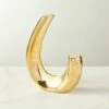 Clef Brass Sculpture Bookend -marin sHOP ClefBrassSclptrBookendSHSS22