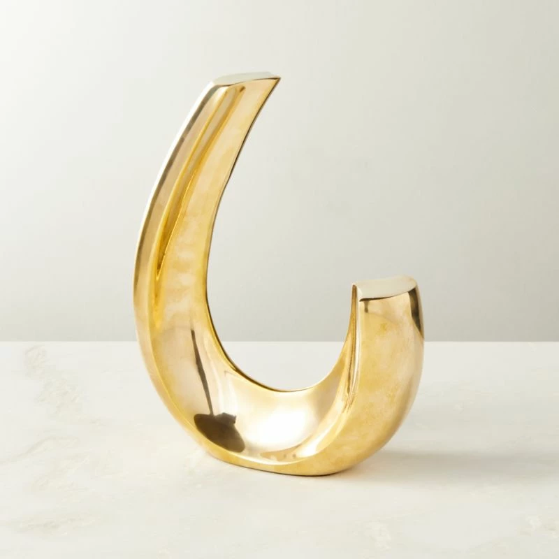 Clef Brass Sculpture Bookend 3 Clef Brass Sculpture Bookend
