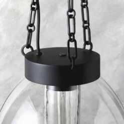 Clifton Cast Glass And Black Chain Link Pendant Light 8 Clifton Cast Glass And Black Chain Link Pendant Light -marin sHOP CliftonCtGlsChnLkPndntAVSHS23