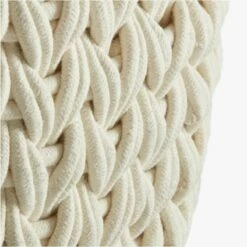 Conway Rectangular White Cotton Storage Basket Small -marin sHOP ConwayBasketWhiteXLAVS18