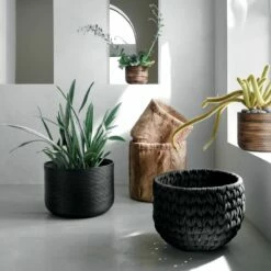 Basket Burnt Rattan Planters -marin sHOP ConwayBlackBasketFB21 1x1