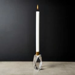 Cosette Crystal Taper Candle Holder Small 9 Cosette Crystal Taper Candle Holder Small -marin sHOP Cosette5inCrystalTprHldrROS19