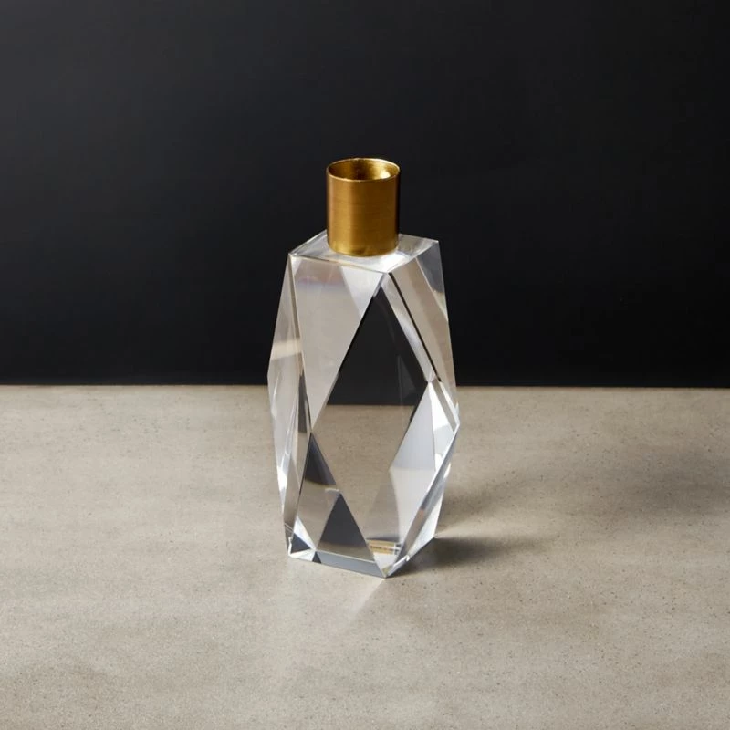 Cosette Crystal Taper Candle Holder Small 3 Cosette Crystal Taper Candle Holder Small