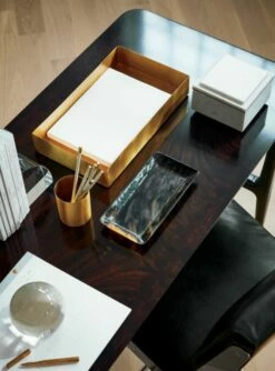 Modern Curved Crystal Glass Bookend -marin sHOP CrystalDomeMagnifierJL19