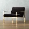 Cue Carbon Black Velvet Chair -marin sHOP CueChairBrassDarkGreySHF16 1x1