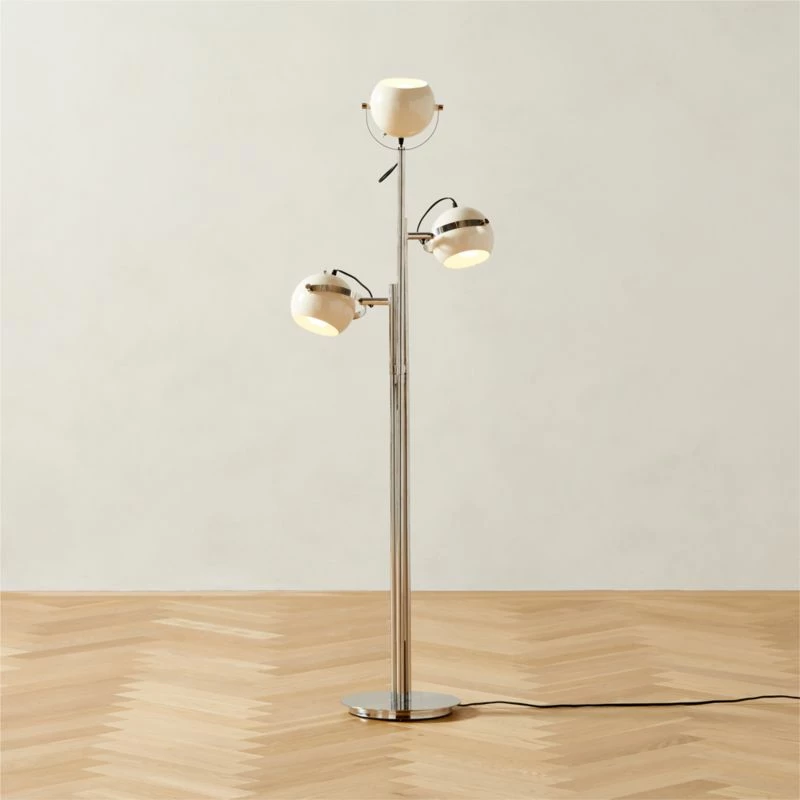 Daltrey White Metal Floor Lamp 4 Daltrey White Metal Floor Lamp - Image 2