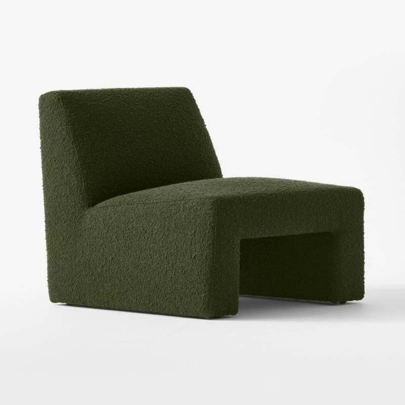 Dario Green Boucle Accent Chair 6 Dario Green Boucle Accent Chair - Image 4