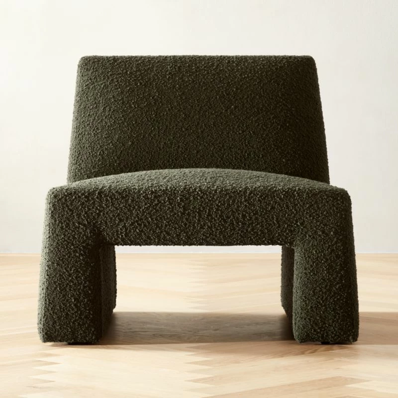 Dario Green Boucle Accent Chair 3 Dario Green Boucle Accent Chair