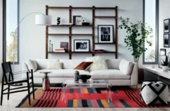 Big Dipper Arc Brushed-Nickel Floor Lamp -marin sHOP Decker2PieceSectionalJL19