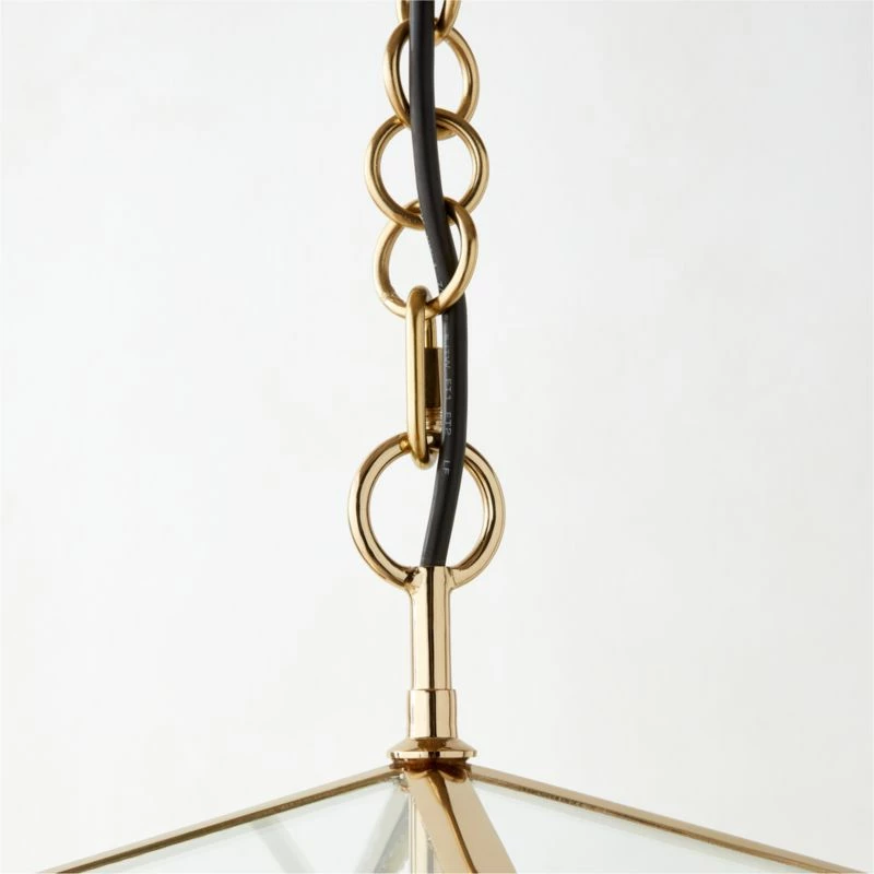 Denver Indoor/Outdoor Polished Brass Pendant Light 8 Denver Indoor/Outdoor Polished Brass Pendant Light - Image 6