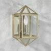 Denver Indoor/Outdoor Polished Brass Wall Sconce -marin sHOP DenverPlshdBrassSconceAV2SHF22