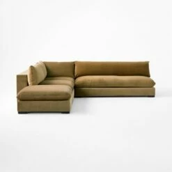 Deseo 4-Piece Modular Copper Brown Performance Velvet Sectional Sofa With Loveseat -marin sHOP Deseo4PcCpprAptSctSofaSDSSF23