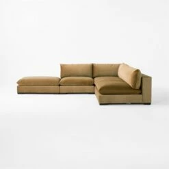 Deseo 4-Piece Modular Copper Brown Performance Velvet Sectional Sofa With Loveseat -marin sHOP Deseo4PcCpprAptSctSofaSOSSF23
