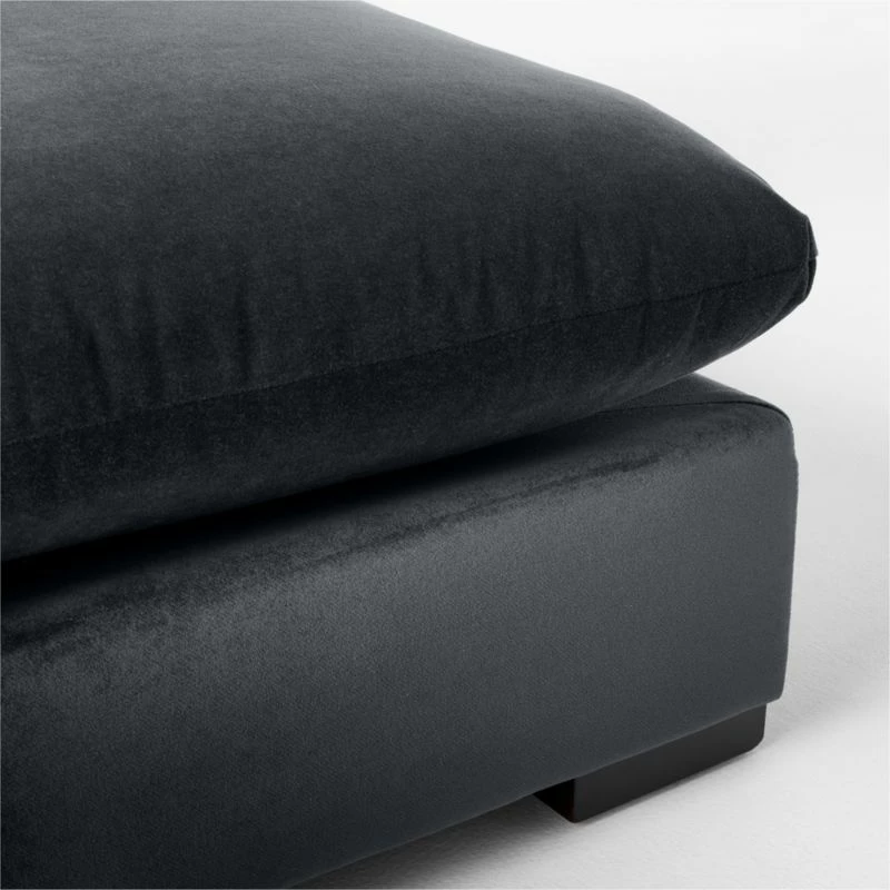 Deseo Charcoal Grey Performance Velvet Armless Loveseat 8 Deseo Charcoal Grey Performance Velvet Armless Loveseat - Image 6