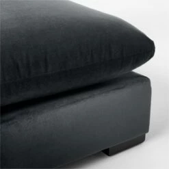 Deseo Charcoal Grey Performance Velvet Ottoman 11 Deseo Charcoal Grey Performance Velvet Ottoman -marin sHOP DeseoChcVltArmlessChairAVSSF23