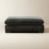 Deseo Charcoal Grey Performance Velvet Ottoman -marin sHOP DeseoChcVltOttomanSHF23