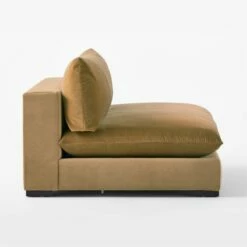 Deseo Copper Brown Performance Velvet Armless Loveseat -marin sHOP DeseoCpprArmlessLvstSDSSF23