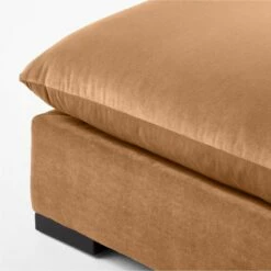 Deseo Copper Brown Performance Velvet Ottoman -marin sHOP DeseoCpprOttomanAVSSF23