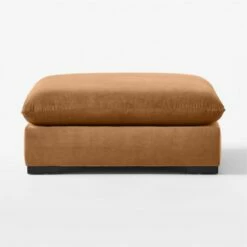 Deseo Copper Brown Performance Velvet Ottoman -marin sHOP DeseoCpprOttomanSDSSF23