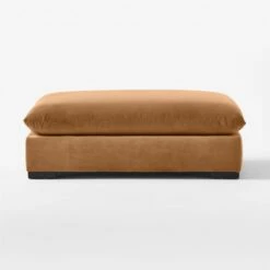 Deseo Copper Brown Performance Velvet Ottoman -marin sHOP DeseoCpprOttomanSOSSF23