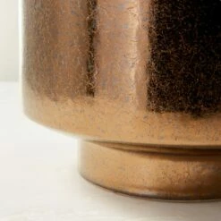 Dia Metallic Bronze Indoor Planter 8 Dia Metallic Bronze Indoor Planter -marin sHOP DiaMetallicPlanterAV2SHS22