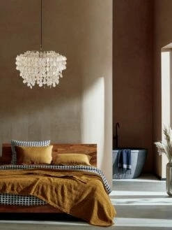 Teardrops Capiz Chandelier 15 Teardrops Capiz Chandelier -marin sHOP DondraTeakQueenBedEstelaJN20