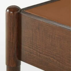 Dreher Brown Leather Desk With Drawer 19 Dreher Brown Leather Desk With Drawer -marin sHOP DreherWoodDeskAVSSS22