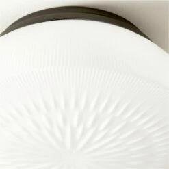 Dufrene Matte Black Flush Mount Light -marin sHOP DufreneBlackFlushMountAVSHS23