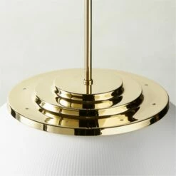 Dufrene Polished Brass Pendant Light -marin sHOP DufrenePldBrsPendantAV2SHS23