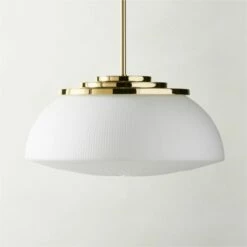 Dufrene Polished Brass Pendant Light