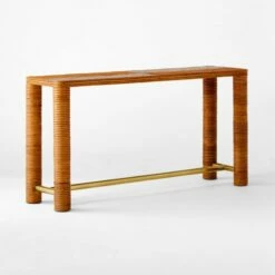 Edie Rattan Console Table 9 Edie Rattan Console Table -marin sHOP EdieRattanConsole3QSSS22