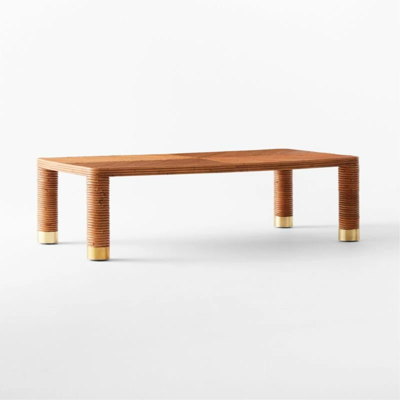 Edie Rectangular Rattan Coffee Table 5 Edie Rectangular Rattan Coffee Table - Image 3