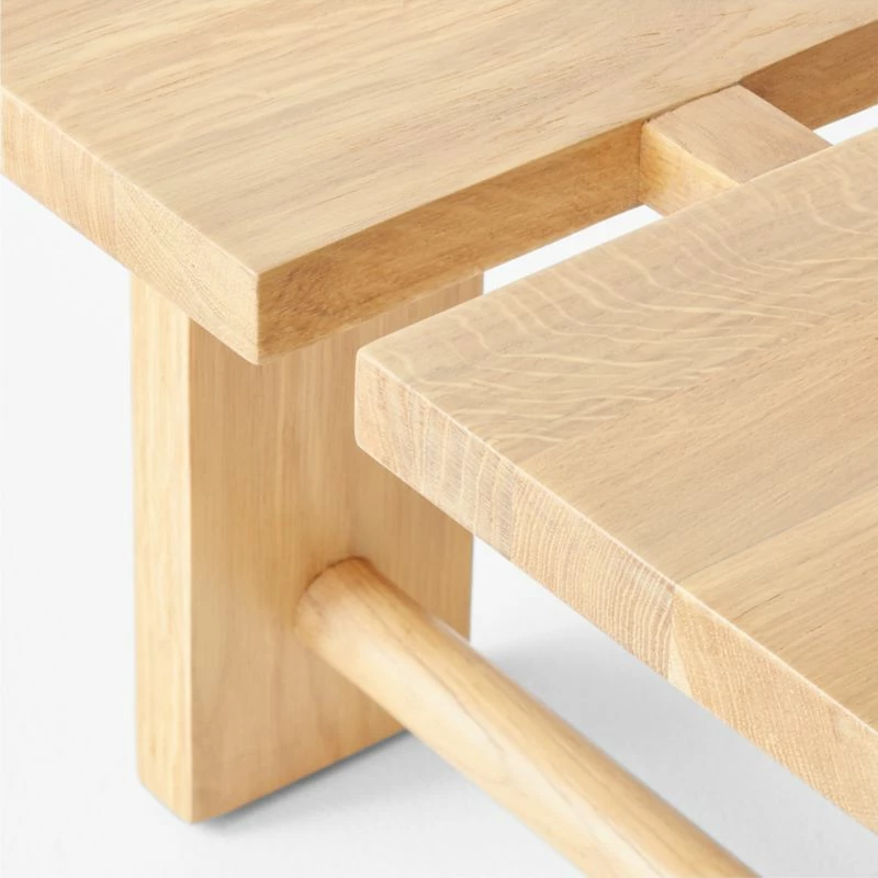 El Molino Oak Dining Bench With Suede Cushion 9 El Molino Oak Dining Bench With Suede Cushion - Image 7