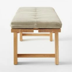 El Molino Oak Dining Bench With Suede Cushion 13 El Molino Oak Dining Bench With Suede Cushion -marin sHOP ElMolinoBenchWSdCshnSDSSS22