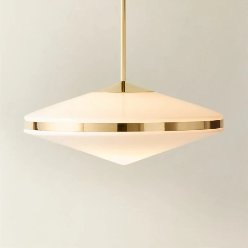 Elayna Polished Brass Pendant Light 4 Elayna Polished Brass Pendant Light - Image 2