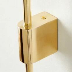 Elodie Polished Brass Wall Sconce Light Left-Facing -marin sHOP ElodiePlhdBrsLWallSconceAV2SHF23