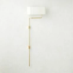 Elodie Polished Brass Wall Sconce Light Right-Facing